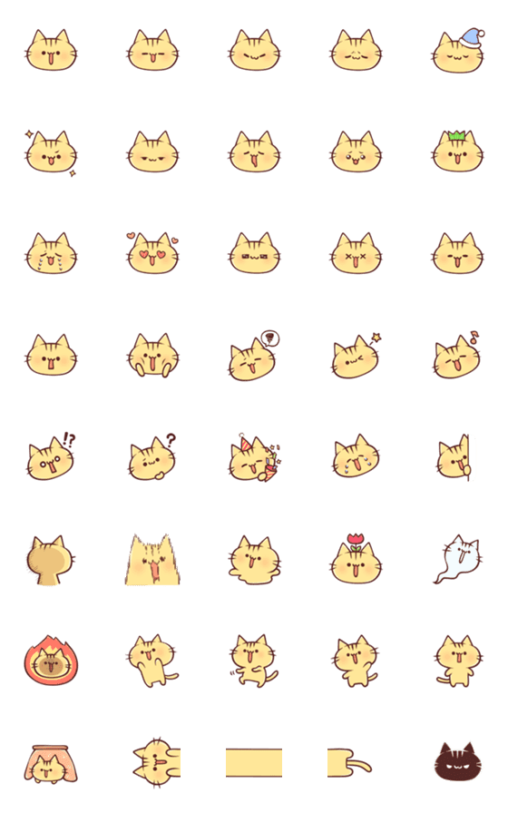 [LINE絵文字]みぼねこ絵文字の画像一覧