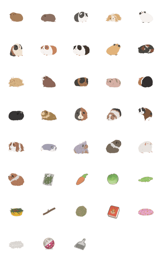 [LINE絵文字]guinea pig poo pooの画像一覧