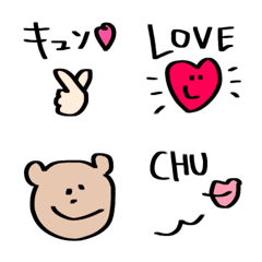 [LINE絵文字] ♡らくがきマーカーの画像