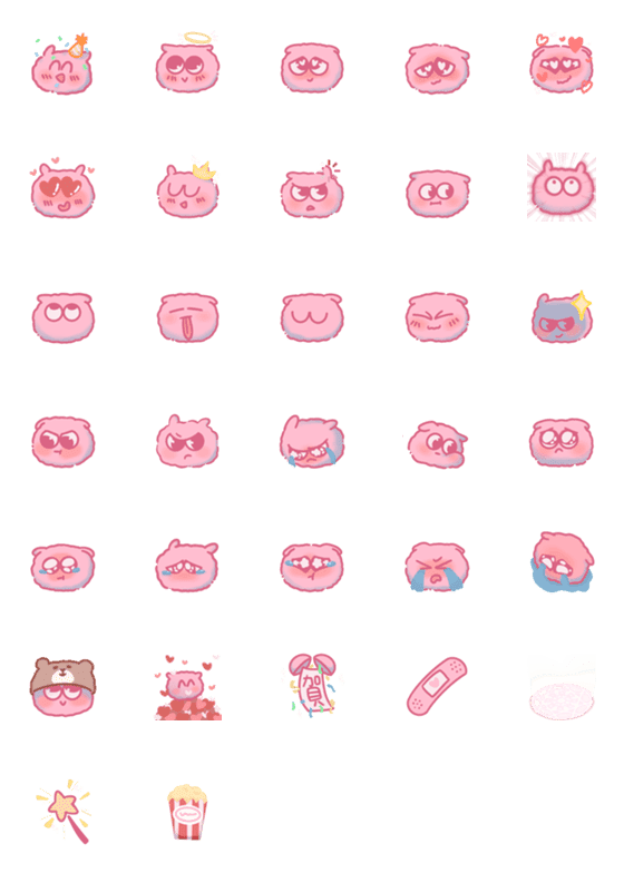[LINE絵文字]Strawberry marshmallow v2の画像一覧