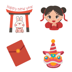 [LINE絵文字] Happy  happy Chinese New Yearの画像