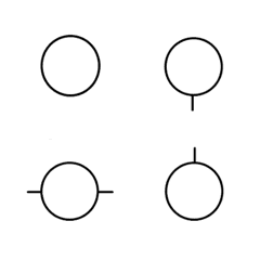 [LINE絵文字] 国際式天気記号 ( 1 )の画像