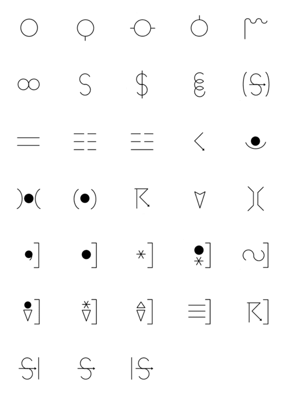 [LINE絵文字]国際式天気記号 ( 1 )の画像一覧