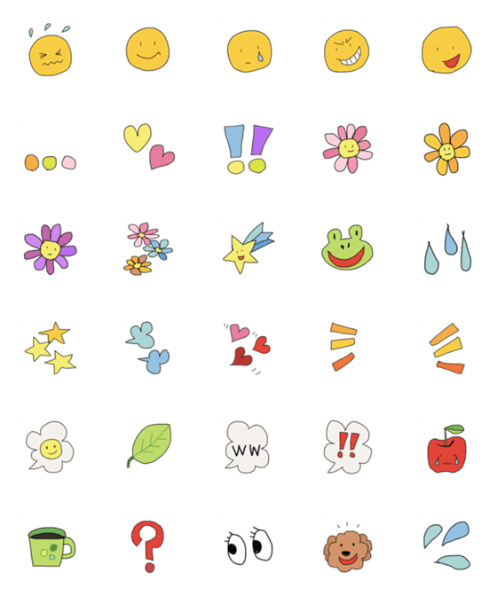 [LINE絵文字]nitijo emoji 2の画像一覧