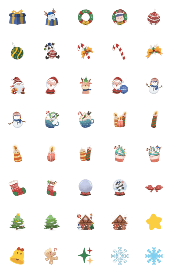 [LINE絵文字]Fei and Friends: Merry Christmasの画像一覧