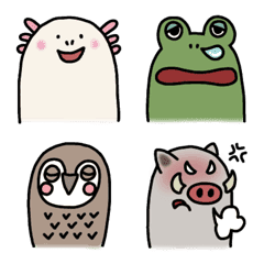 [LINE絵文字] ちょっぴりおふざけ生物の画像