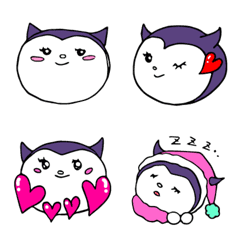 [LINE絵文字] 毎日使える♥ねこ？小悪魔？絵文字 Vol.1の画像