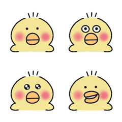 [LINE絵文字] うさぎになりたいひよこちゃん（うさなし）の画像