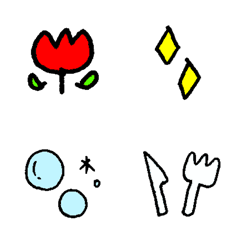 使いやすい手書き絵文字の絵文字メイン画像