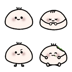 [LINE絵文字] The daily routine of a small rice ballの画像