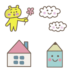 [LINE絵文字] チマチマとほんわか絵文字の画像
