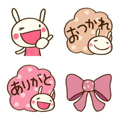 [LINE絵文字] 大人かわいい♡どちウサ絵文字の画像