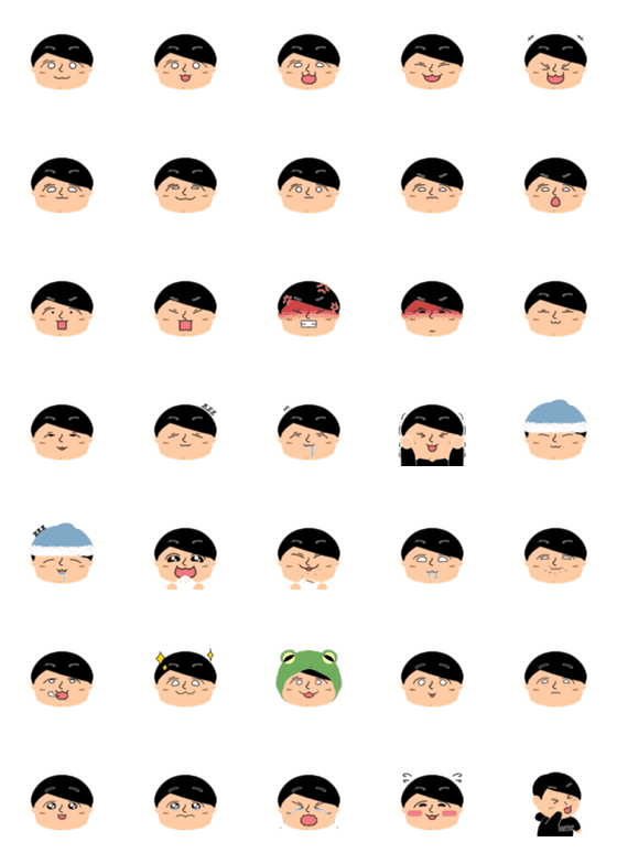 [LINE絵文字]ちいさい おらはらくんの画像一覧