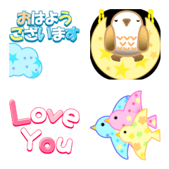 [LINE絵文字] 動く♪あいさつ絵文字パステルの画像