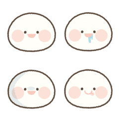 表現ゆたかなしろまるちゃんの絵文字メイン画像