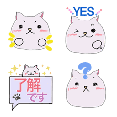 ピンクねこチャン★毎日使える絵文字の絵文字メイン画像