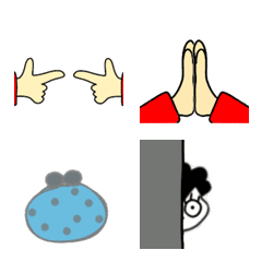 【動く】大人かわいいアニメーション絵文字の絵文字メイン画像