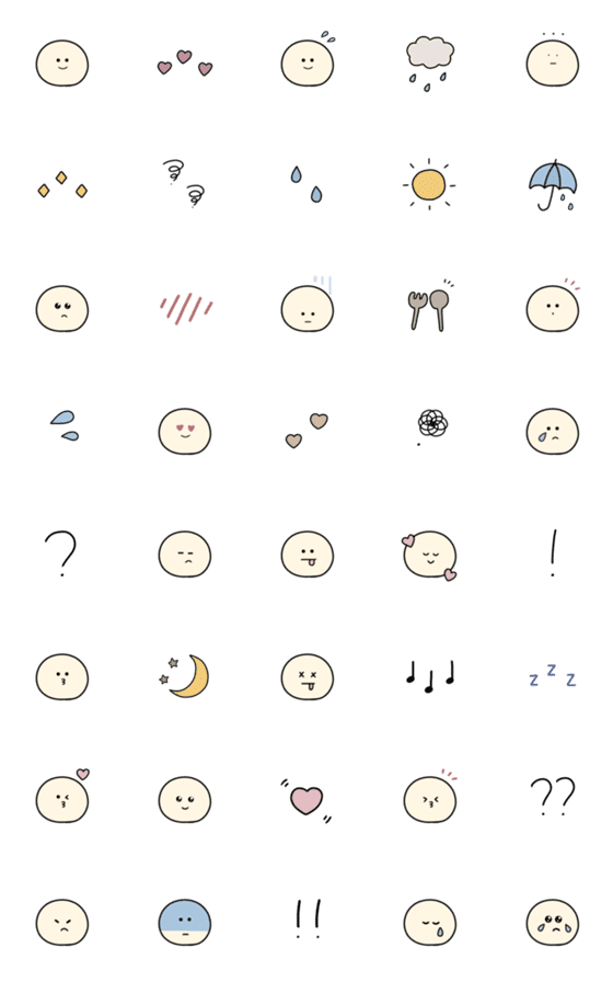 [LINE絵文字]◎ simple にこちゃん ◎の画像一覧