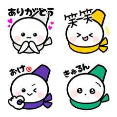 [LINE絵文字] なかよしスノーマン【修正版】の画像