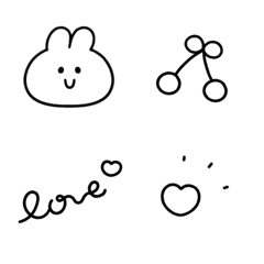 [LINE絵文字] ▶︎動く♡さりげない絵文字♡2♡の画像