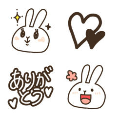 [LINE絵文字] ウサチ.の絵文字 1の画像