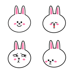 [LINE絵文字] Cony's Face Emojiの画像