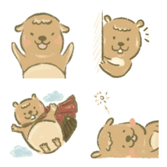 [LINE絵文字] A little fancy Beaverの画像