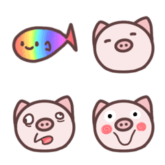 [LINE絵文字] pigfishhappyの画像