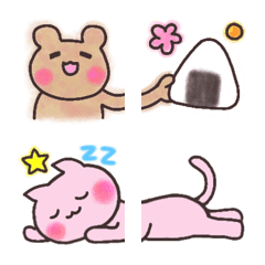 [LINE絵文字] ふんわりPOP②♡組み合わせの画像