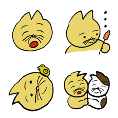 [LINE絵文字] クチバシ耳ねこ、つーちゃんの画像