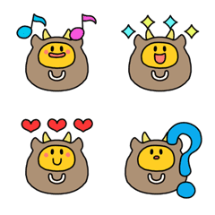 [LINE絵文字] あのファニーフェイス【牡牛座】の画像