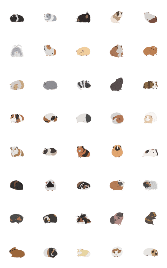 [LINE絵文字]guinea pig poo poo NO.02の画像一覧