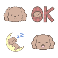 [LINE絵文字] 使いやすい♡かわいい♡トイプーの絵文字の画像