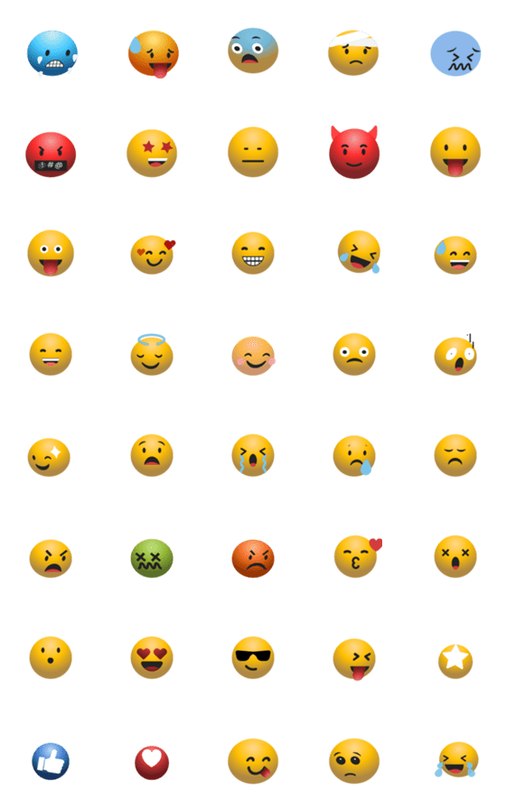 [LINE絵文字]3D EMOJI daily lifeの画像一覧