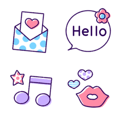 ゆるふわ♡大人キュートな絵文字 10の絵文字メイン画像