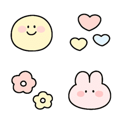 [LINE絵文字] ♡ベイビーカラー♡毎日えもじの画像