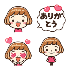 [LINE絵文字] ▶動く！女子だから‥‥気持ち伝える絵文字の画像