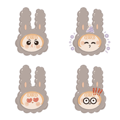 [LINE絵文字] bunny ooni stickersの画像