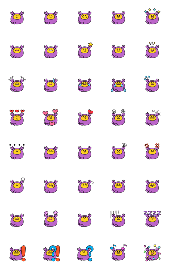 [LINE絵文字]あのファニーフェイス【蠍座】の画像一覧