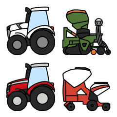 [LINE絵文字] つなげて使える！農業機械3の画像
