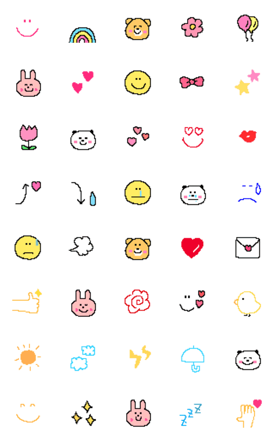[LINE絵文字]エモい⭐︎ガラケーにありそうな絵文字の画像一覧