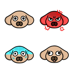 [LINE絵文字] Golden Retriever emoji Aの画像