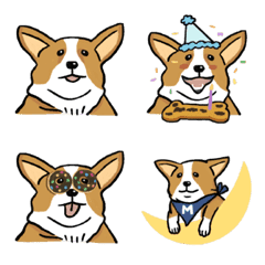 [LINE絵文字] Corgi makes your dayの画像