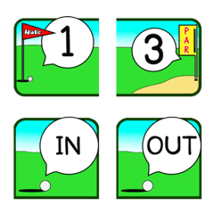 [LINE絵文字] Sporting score 10 (Golf)の画像
