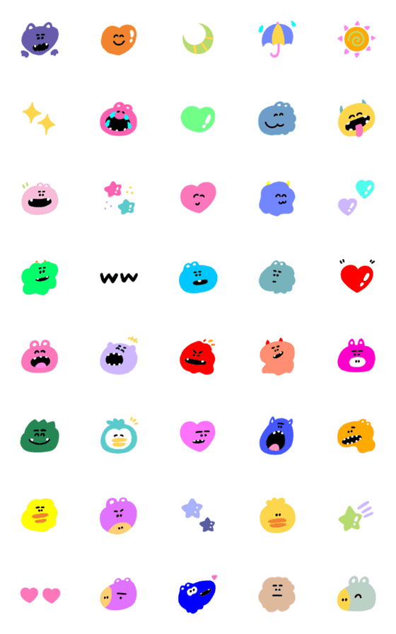 [LINE絵文字]Pop Emoji .の画像一覧