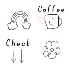 大人シンプル絵文字〜の絵文字メイン画像
