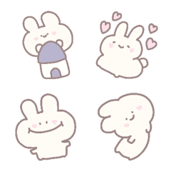 [LINE絵文字] Emoji  Rabbit cute *)の画像