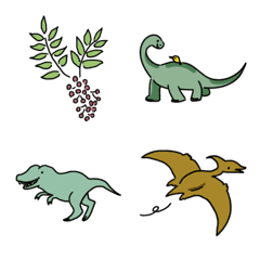 [LINE絵文字] 恐竜たちの絵文字の画像