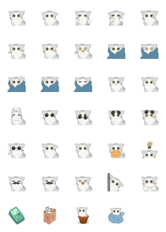 [LINE絵文字]Kitten catの画像一覧