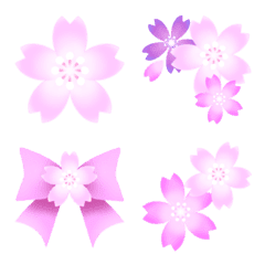 [LINE絵文字] フレーム絵文字 vol.58 桜2の画像